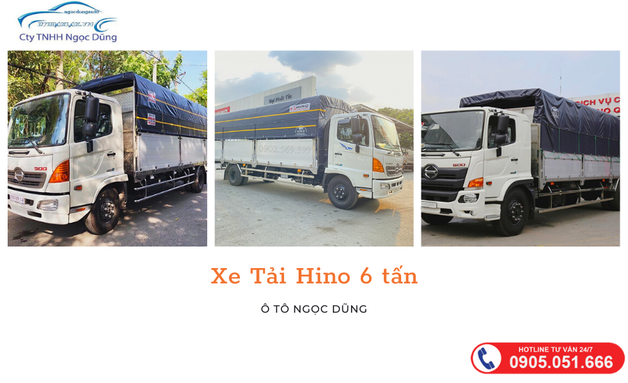Giá xe tải Hino 6 tấn tại Buôn Ma Thuột