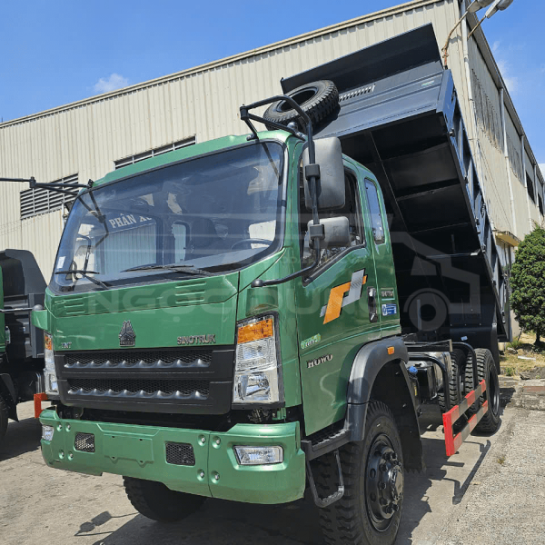 Xe ben 8t 2 cầu dầu - TMT ST11085D2-E5 tổng thể ngoại thất phía trước