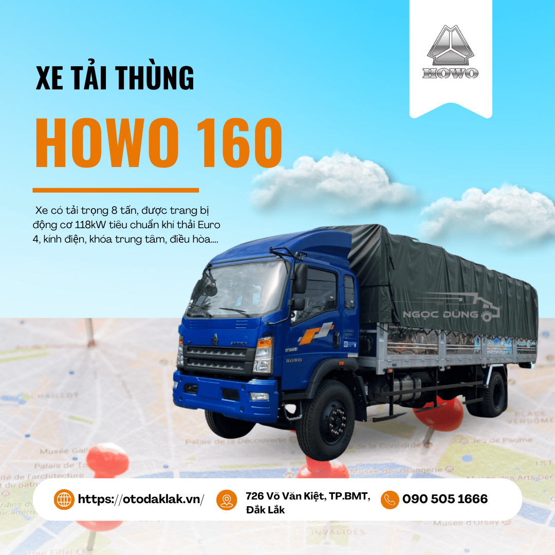 HOWO 160 ST11880T Tải Trọng 8T EURO 4