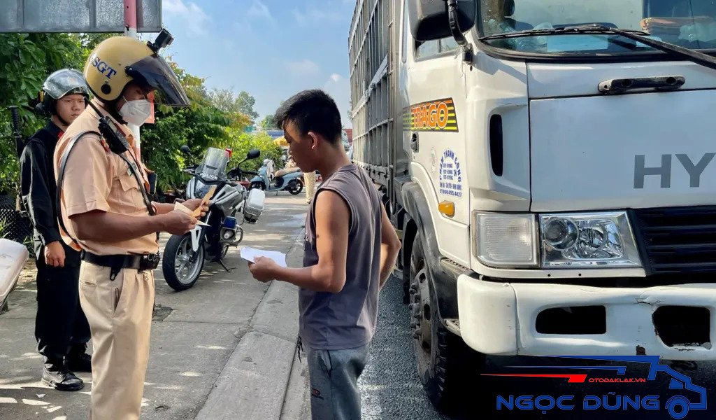 Xử phạt khi vi phạm biển số xe tải