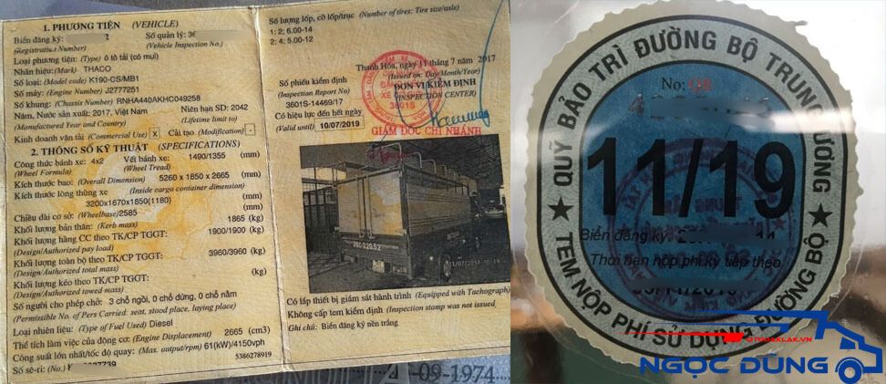 Phân biệt giấy đăng kiểm và tem đăng kiểm